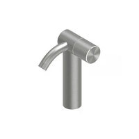 QuadroDesign HUM 2403AS Смеситель для раковины на 1 отверстие из столешницы с прогрессивным картриджем, средний, цвет Brushed Stainless Steel