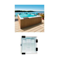 Gruppo Treesse V192HXBNL220O0S Спа бассейн отдельностоящий Rest, 240x195x85h