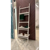 Knief K.Stone 0600-201-01 Аксессуар лесенка с полочками пристенная, 60x36x180Hсм, белая матовая