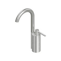 QuadroDesign FFQT 2101TAS Смеситель для раковины на 1 отверстие из столешницы, цвет Brushed Stainless Steel
