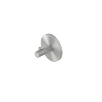 QuadroDesign A14 QA2102AS Крючок с декоративной пластиной, цвет Brushed Stainless Steel
