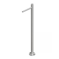 QuadroDesign STEREO 1605/1AS Напольный смеситель с прогрессивным картриджем  для раковины, цвет Brushed Stainless Steel