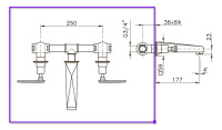 ™ Nicolazzi C1077 Встраиваемая часть для смесителя со стены