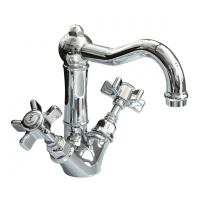 Nicolazzi 1432CR18 Смеситель двухвентильный с поворотным изливом для раковины